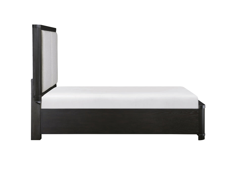 Homelegance - Gilbert King Platform Bed with Footboard Storage in Charcoal - 1381K-1EK - GreatFurnitureDeal