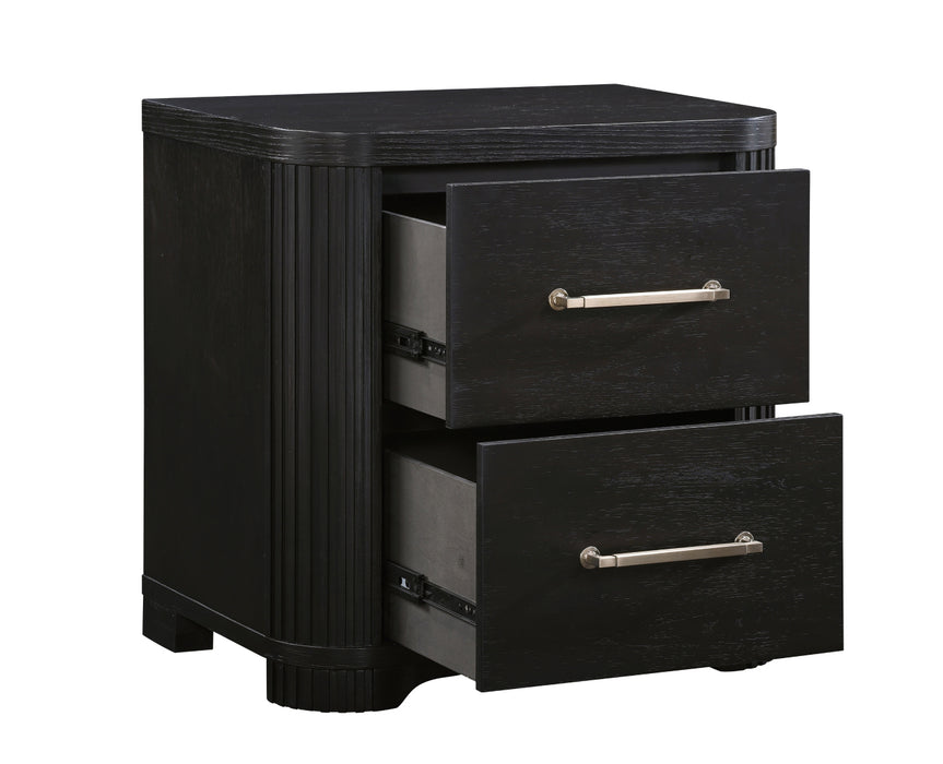 Homelegance - Gilbert 3 Piece King Platform Bedroom Set with Footboard Storage in Charcoal - 1381K-1EK-3SET - GreatFurnitureDeal