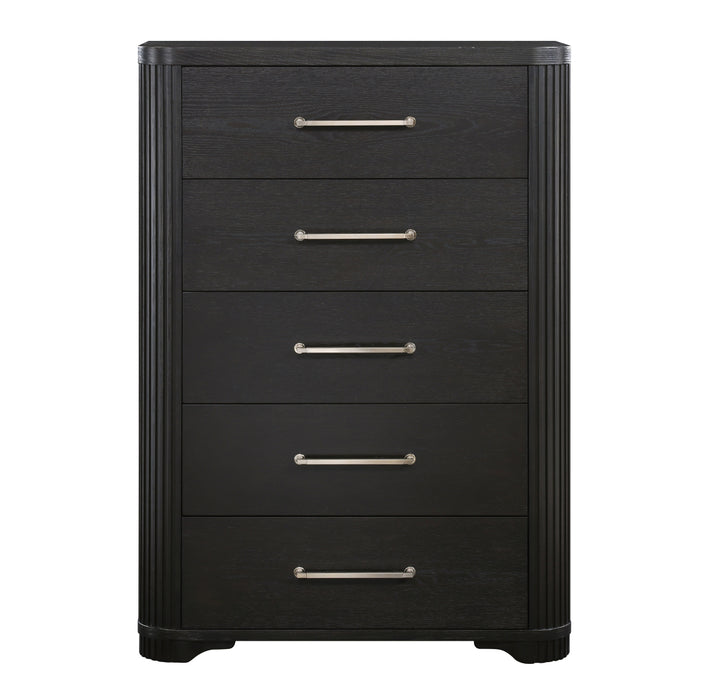 Homelegance - Gilbert 5 Drawer Chest in Charcoal - 1381-9 - GreatFurnitureDeal