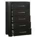 Homelegance - Gilbert 5 Drawer Chest in Charcoal - 1381-9 - GreatFurnitureDeal