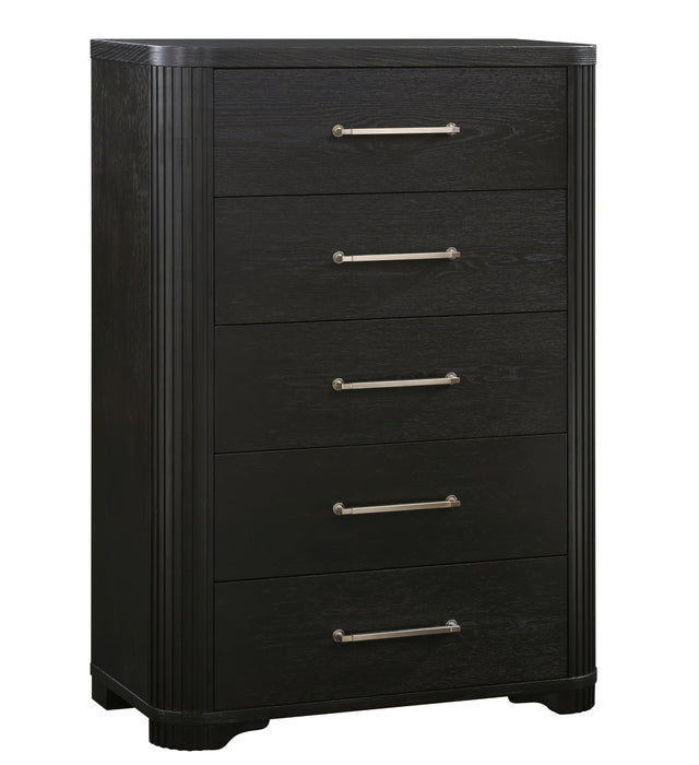 Homelegance - Gilbert 5 Drawer Chest in Charcoal - 1381-9 - GreatFurnitureDeal