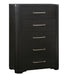 Homelegance - Gilbert 5 Drawer Chest in Charcoal - 1381-9 - GreatFurnitureDeal