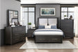 Homelegance - Gilbert King Platform Bed with Footboard Storage in Charcoal - 1381K-1EK - GreatFurnitureDeal