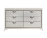 Homelegance - Audra 6 Drawer Dresser in White and Gold - 1383-5 - GreatFurnitureDeal