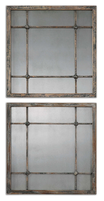 Uttermost -Saragano Square Mirrors Set/2 -13845 - GreatFurnitureDeal