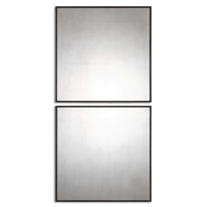 Uttermost - Matty Antiqued Square Mirrors, S/2 - 13932 - GreatFurnitureDeal