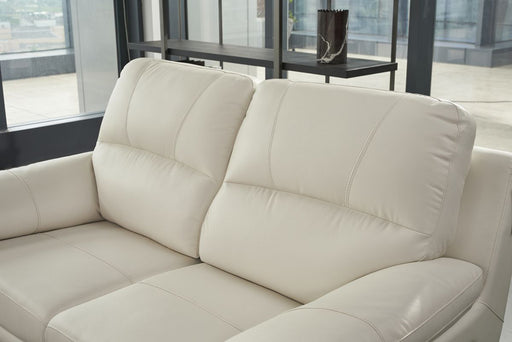 American Eagle Furniture -  EK045 Ivory Italian Leather Sofa - EK045-IV-SF - GreatFurnitureDeal