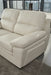 American Eagle Furniture - EK045 Ivory Italian Leather Loveseat - EK045-IV-LS - GreatFurnitureDeal