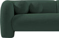 Meridian Furniture - Emory 89" Green Boucle Fabric Upholstered Sofa - 139Green-S - GreatFurnitureDeal