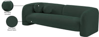 Meridian Furniture - Emory 89" Green Boucle Fabric Upholstered Sofa - 139Green-S - GreatFurnitureDeal