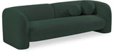 Meridian Furniture - Emory 89" Green Boucle Fabric Upholstered Sofa - 139Green-S - GreatFurnitureDeal