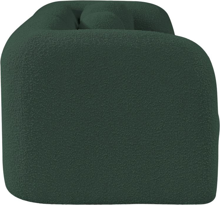 Meridian Furniture - Emory 89" Green Boucle Fabric Upholstered Sofa - 139Green-S - GreatFurnitureDeal