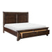 Homelegance - Boone Queen Platform Bed with Footboard Storage - 1406-1 - GreatFurnitureDeal