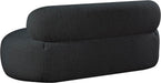 Meridian Furniture - Venti 88.5" Black Boucle Fabric Upholstered Sofa - 140Black-S - GreatFurnitureDeal