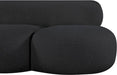 Meridian Furniture - Venti 88.5" Black Boucle Fabric Upholstered Sofa - 140Black-S - GreatFurnitureDeal