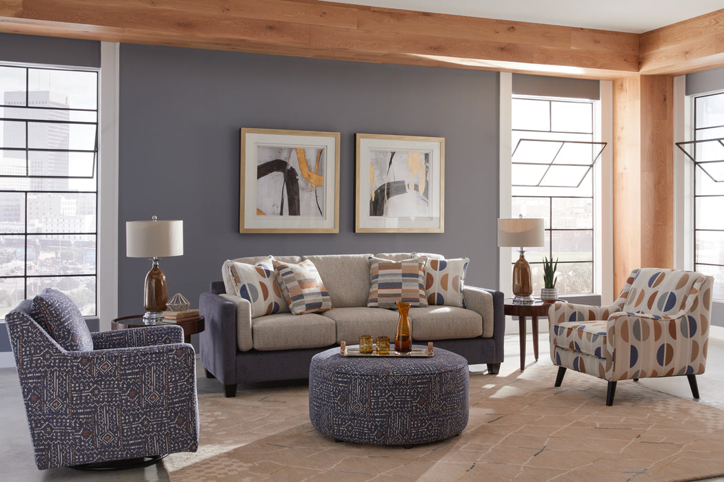 Southern Home Furnishings - Calculate Chair in Denim - 67-02G Calculate Denim-MTO - GreatFurnitureDeal