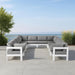 Meridian Furniture - Nizuc 120" Water Resistant Fabric Upholstered Outdoor Patio 10 Piece Modular Sectional - 375Grey-Sec10B - GreatFurnitureDeal