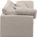 Meridian Furniture - Indulge 70" Beige Linen Textured Fabric Upholstered 2pc. Loveseat - 141Beige-S70 - GreatFurnitureDeal