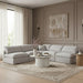 Meridian Furniture - Indulge 105" Grey Linen Textured Fabric Upholstered 5pc. Sectional - 141Grey-Sec5B - GreatFurnitureDeal