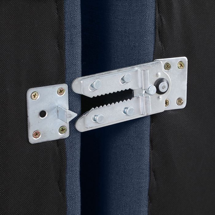 Meridian Furniture - Indulge 105" Navy Linen Textured Fabric Upholstered 4pc. Sectional - 141Navy-Sec4C - GreatFurnitureDeal