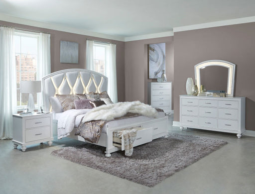 Homelegance - Aria 6 Piece Eastern King Bedroom Set - 1436WK-1EK-6SET - GreatFurnitureDeal