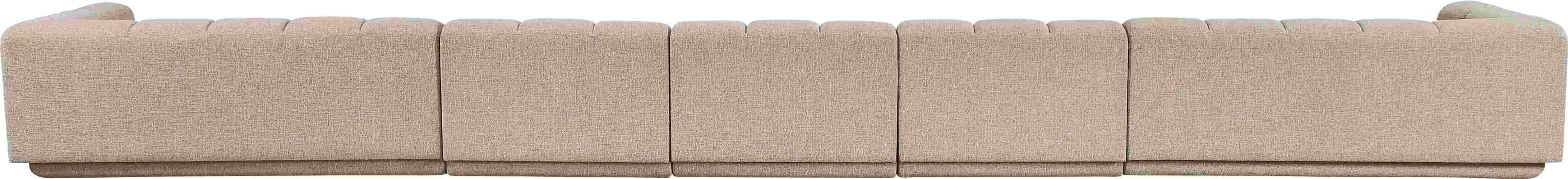 Meridian Furniture - Modari Beige Fabric Upholstered 5pc. Sofa - 143Beige-S5A - GreatFurnitureDeal