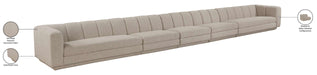 Meridian Furniture - Modari Beige Fabric Upholstered 5pc. Sofa - 143Beige-S5A - GreatFurnitureDeal