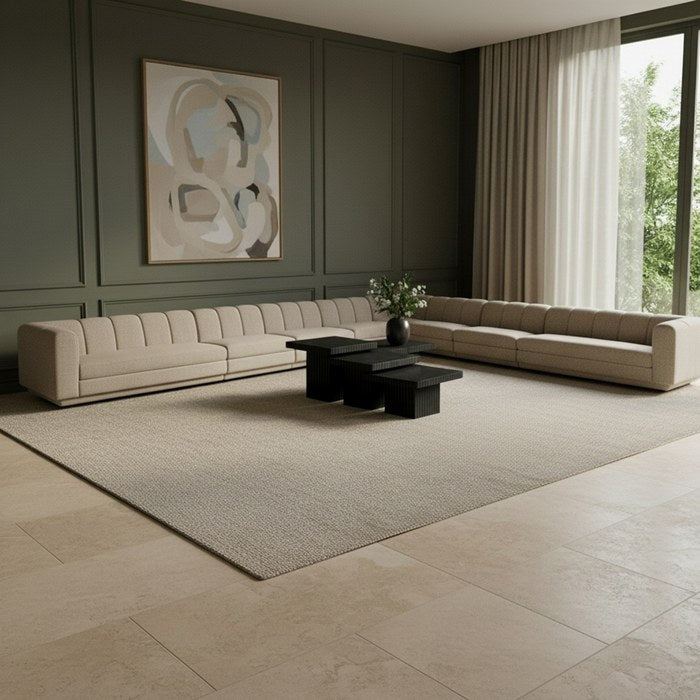 Meridian Furniture - Modari Beige Fabric Upholstered 8pc. Sectional - 143Beige-Sec8A - GreatFurnitureDeal