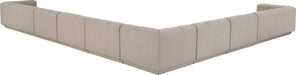 Meridian Furniture - Modari Beige Fabric Upholstered 8pc. Sectional - 143Beige-Sec8A - GreatFurnitureDeal