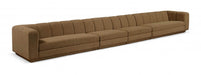 Meridian Furniture - Modari Brown Fabric Upholstered 4pc. Sofa - 143Brown-S4A - GreatFurnitureDeal