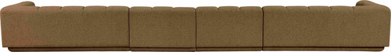 Meridian Furniture - Modari Brown Fabric Upholstered 4pc. Sofa - 143Brown-S4A - GreatFurnitureDeal