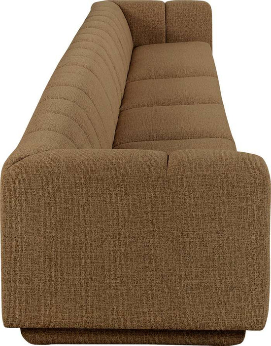 Meridian Furniture - Modari Brown Fabric Upholstered 4pc. Sofa - 143Brown-S4A - GreatFurnitureDeal