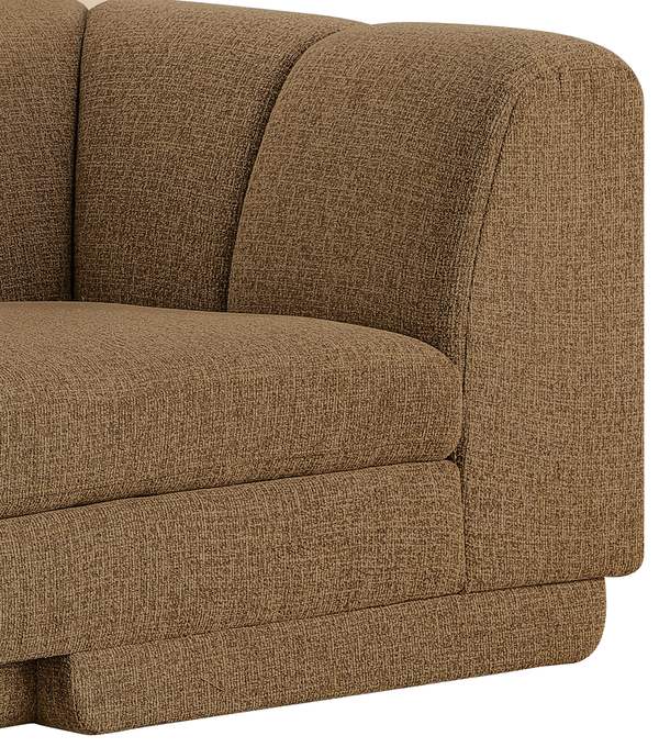 Meridian Furniture - Modari Brown Fabric Upholstered 7pc. Sectional - 143Brown-Sec7A - GreatFurnitureDeal