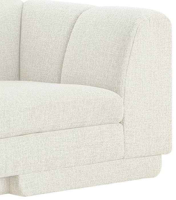 Meridian Furniture - Modari Cream Fabric Upholstered 8pc. Sectional - 143Cream-Sec8A - GreatFurnitureDeal