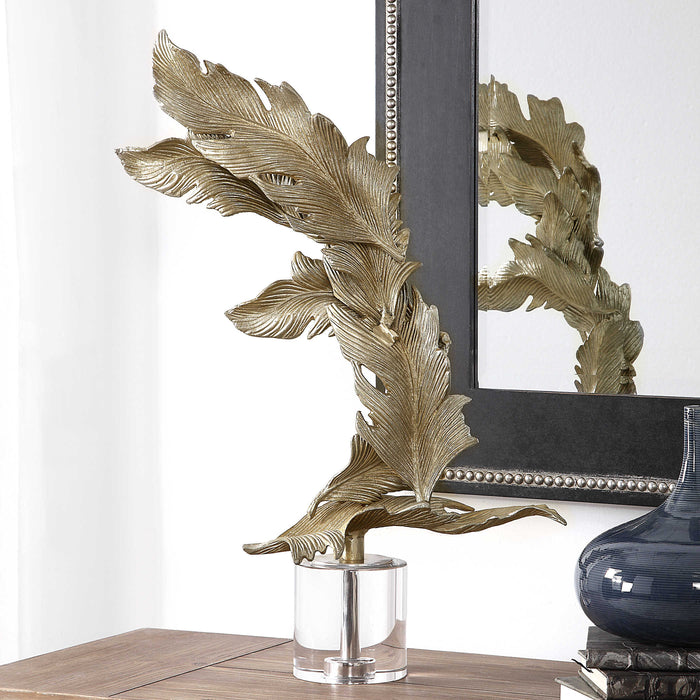 Uttermost - Fall Leaves Champagne Sculpture -17513