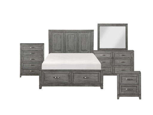 Homelegance - Garretson 5 Piece King Bedroom Set in Gray - 1450K-1EK*9 - GreatFurnitureDeal