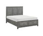 Homelegance - Garretson Queen Platform Bed with Footboard Storage in Gray - 1450-1* - GreatFurnitureDeal
