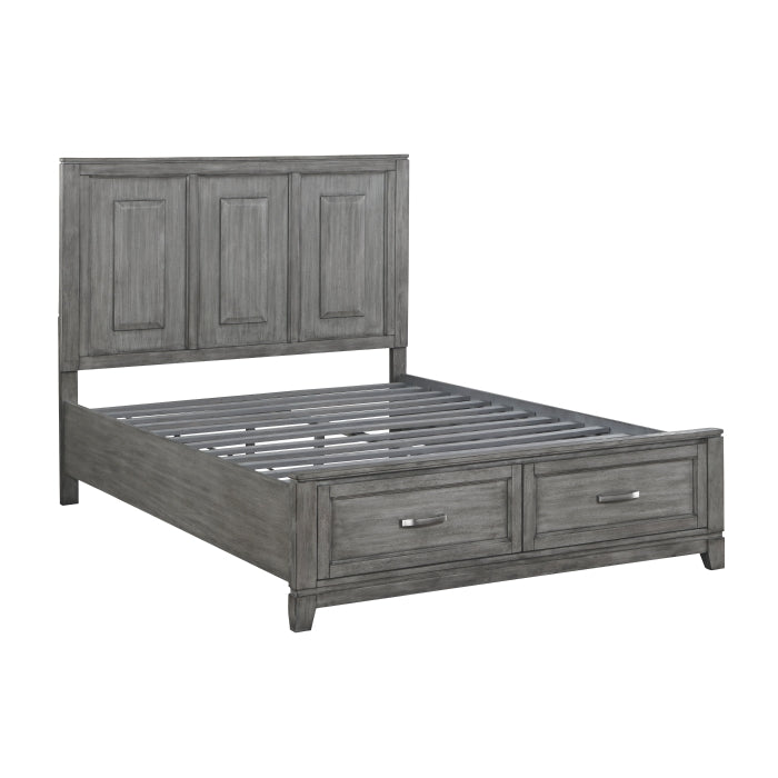 Homelegance - Garretson 4 Piece Queen Bedroom Set in Gray - 1450-1*4 - GreatFurnitureDeal