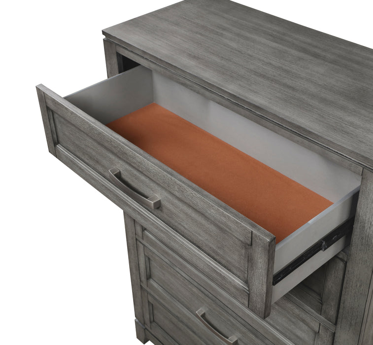 Homelegance - Garretson 5 Piece Full Bedroom Set in Gray - 1450F-1*9 - GreatFurnitureDeal