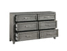 Homelegance - Garretson Dresser in Gray - 1450-5 - GreatFurnitureDeal