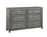 Homelegance - Garretson Dresser in Gray - 1450-5 - GreatFurnitureDeal