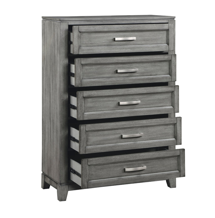 Homelegance - Garretson 5 Piece King Bedroom Set in Gray - 1450K-1EK*9 - GreatFurnitureDeal