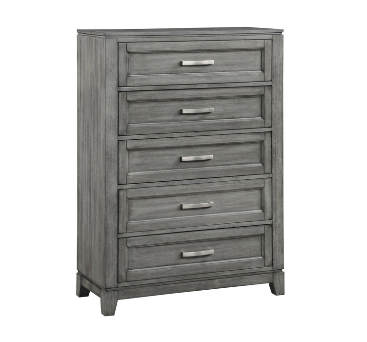Homelegance - Garretson 5 Piece King Bedroom Set in Gray - 1450K-1EK*9 - GreatFurnitureDeal