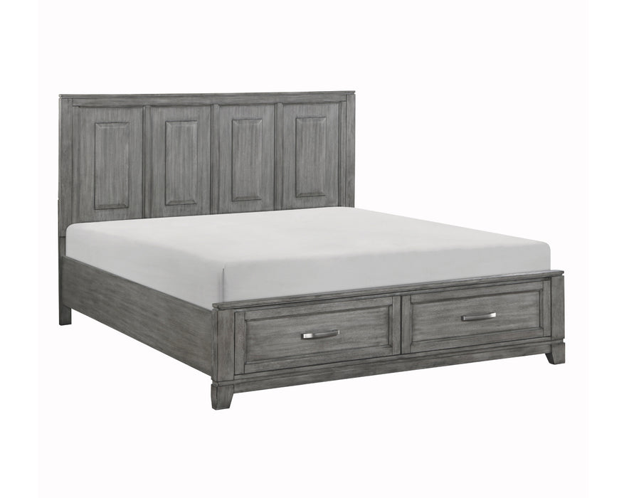 Homelegance - Garretson 5 Piece Queen Bedroom Set in Gray - 1450-1*9 - GreatFurnitureDeal