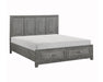 Homelegance - Garretson 5 Piece Queen Bedroom Set in Gray - 1450-1*9 - GreatFurnitureDeal