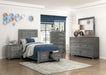 Homelegance - Garretson Twin Platform Bed with Footboard Storage in Gray - 1450T-1* - GreatFurnitureDeal