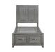 Homelegance - Garretson Twin Platform Bed with Footboard Storage in Gray - 1450T-1* - GreatFurnitureDeal
