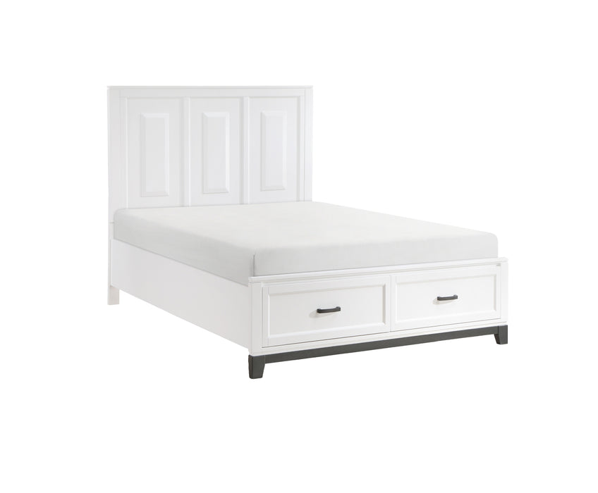 Homelegance - Garretson 5 Piece Queen Bedroom Set in White - 1450WH-1-5SET - GreatFurnitureDeal