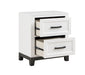 Homelegance - Garretson 5 Piece Twin Bedroom Set in White - 1450WHT-1-5SET - GreatFurnitureDeal