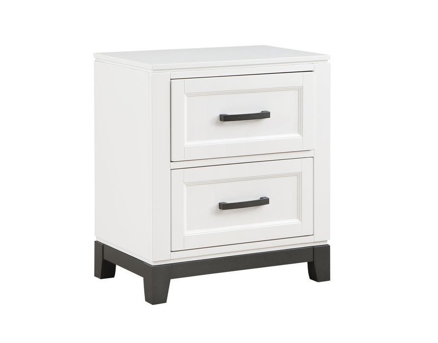 Homelegance - Garretson 4 Piece Full Bedroom Set in White - 1450WHF-1*4 - GreatFurnitureDeal